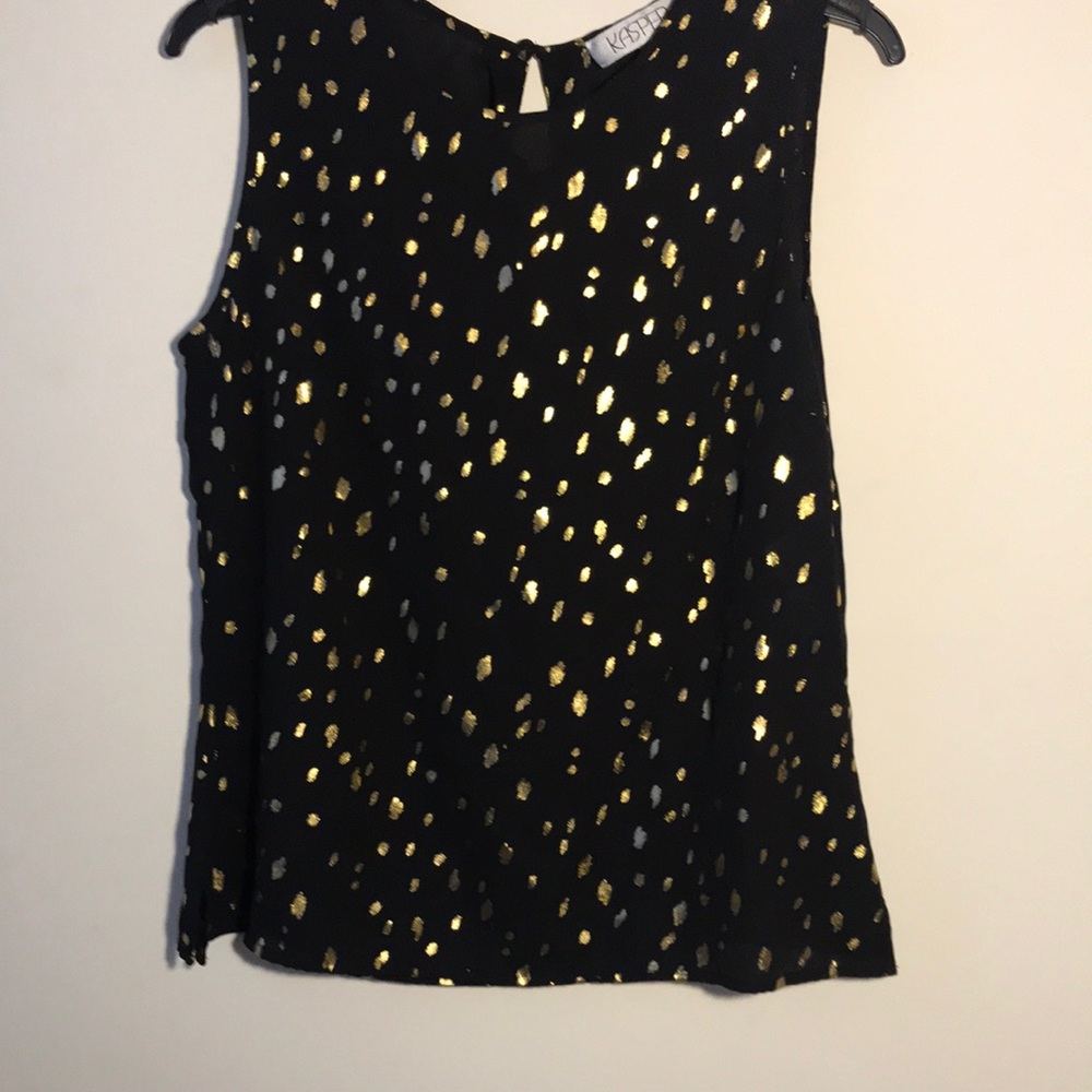 Semi sheer golden blouse 🔥